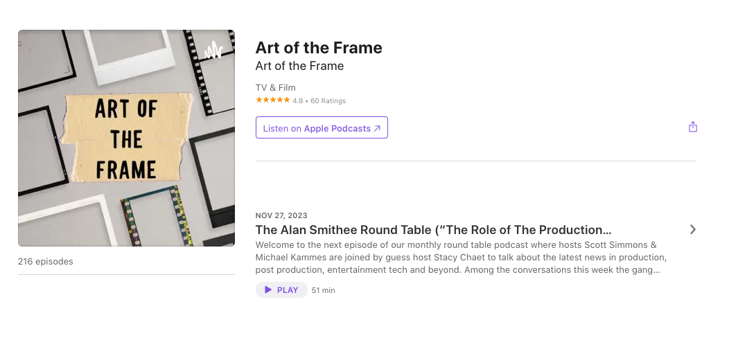 Q&A: A Comprehensive Look at Modern Video Codecs The Art of the Frame: The Alan Smithee Round Table Explores the Role of a Production Technologist